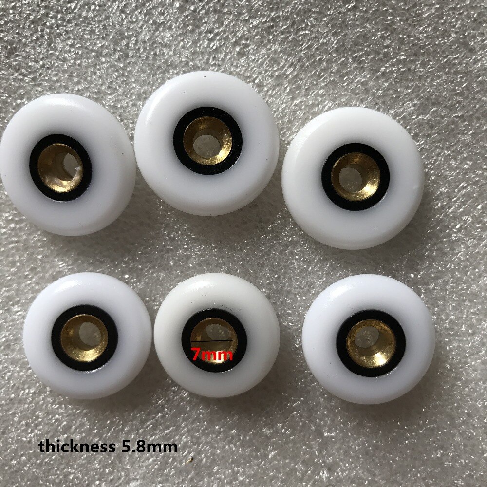 10pcs diameter 23mm 25mm 26mm Door Roller Glass sliding door wheels bathroom single Hanging Wheel