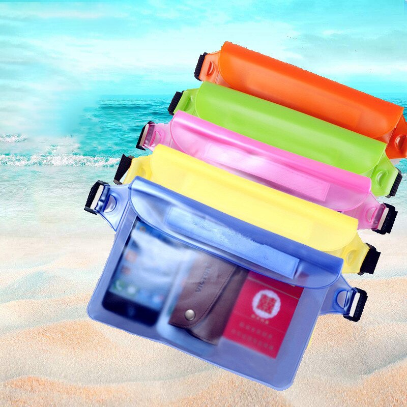Udendørs dykkertaske drivende strand telefon vandtæt taske tre-lags forseglet touch screen mobiltelefon vandtætte lommer