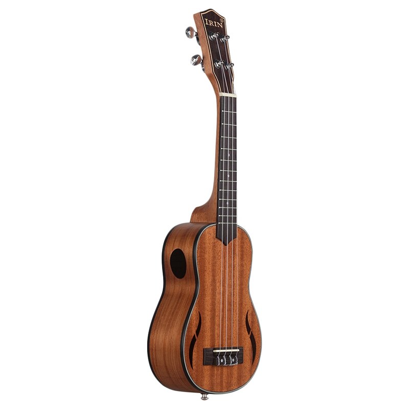 Irin Sopraan Ukulele 21 Inch Walnoot Hout Akoestische Gitaar Ukelele Mahonie Toets Hals Hawaii 4 String Guitarra Hout Kleur: Default Title