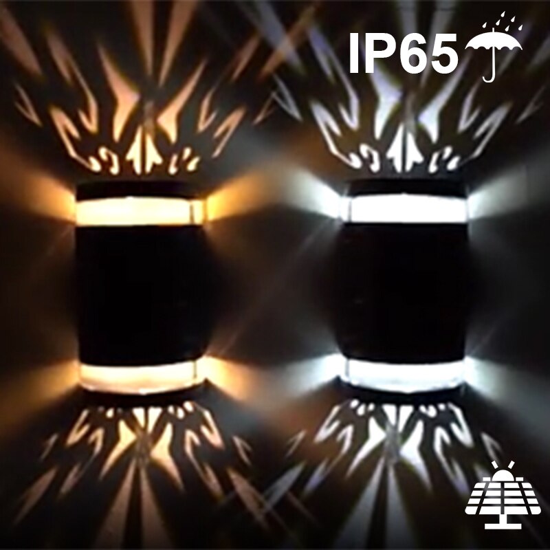 groß Größe Solar- LED draussen Mauer Lampe wasserdicht Garten Dekor hell Pro Balkon Hof Landschaft Straße Garten Mauer hell