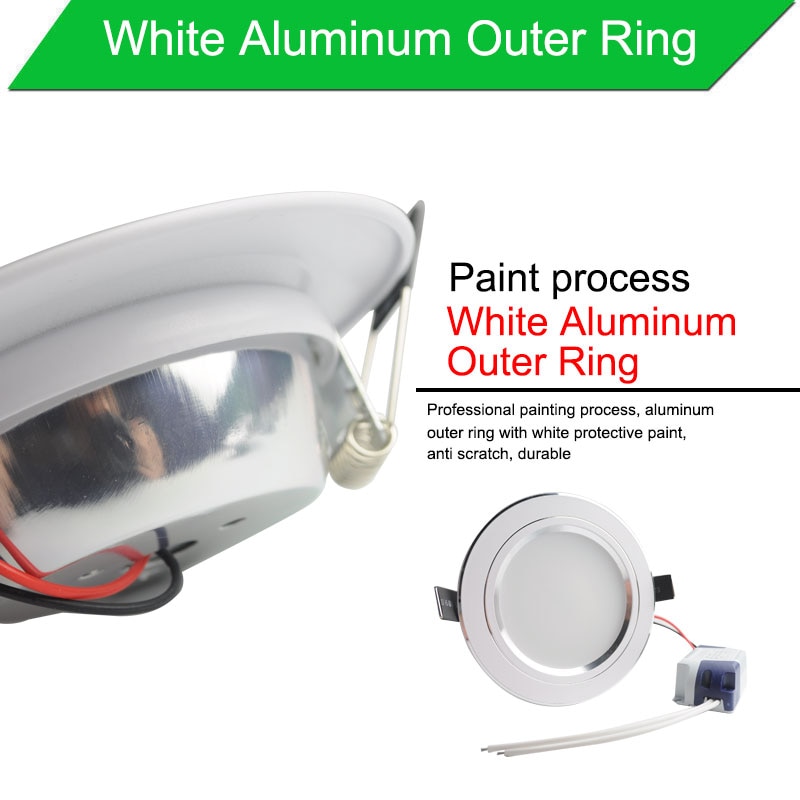 Zilver Wit Plafond Led Downlight 5 W 10 W 15 W Led Lamp Verzonken 110 ~ 220 V Led Down licht Binnenverlichting Home Aluminium Spot Light