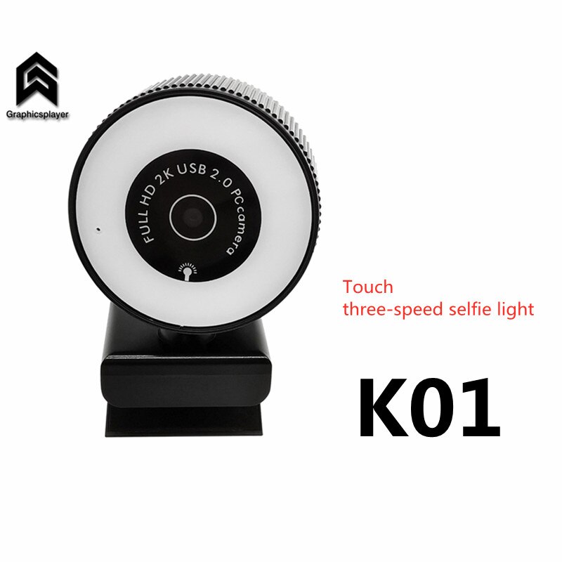 1080P Webcam HD Camera with Built-in HD Microphone 1920 x 1080p USB Video: Graphicsplayer K01