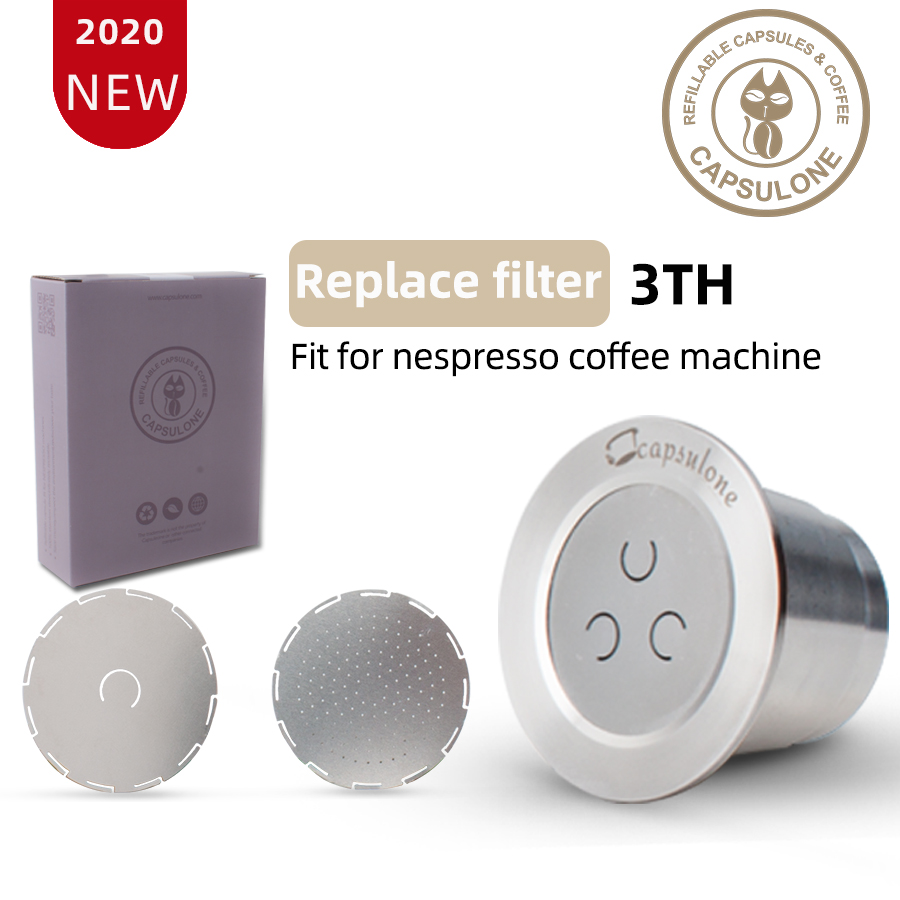 Capsulone 3rd Rvs Metalen Capsule Compatibel Met Nespresso Hervulbare Herbruikbare Koffie Capsule Pod