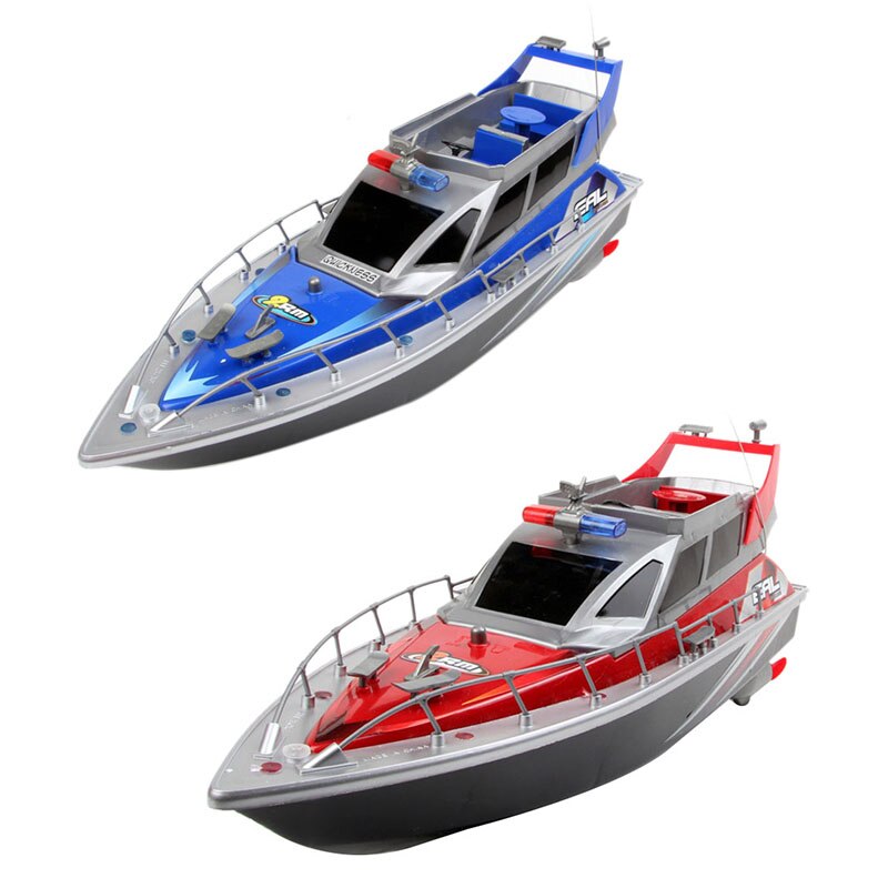 Police Remote Control Boat 1:20 Police Speed Boat Rc Boat Electric Full Function Large 4-Channel Patrol Boat Remote Control Boat