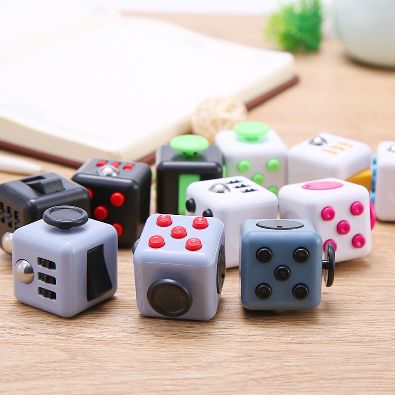 Anxiety Stress Relief Attention Decompression Plastic Focus Fidget Gaming Dice Toy For Children Adult Christmas