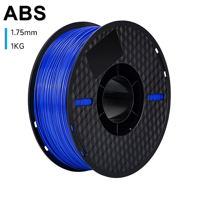 Filamento ABS KINGROON, 1kg, 1,75mm, plásticos ABS de ingeniería de alta resistencia para impresora 3D, Material de impresión 3D, negro, blanco y gris: Azul