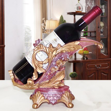Europäischen Rotwein Halfter wohnzimmer luxus wein schrank dekorationen Hohe fuß wein glas Halfter haushalt wein flasche Gestell: H