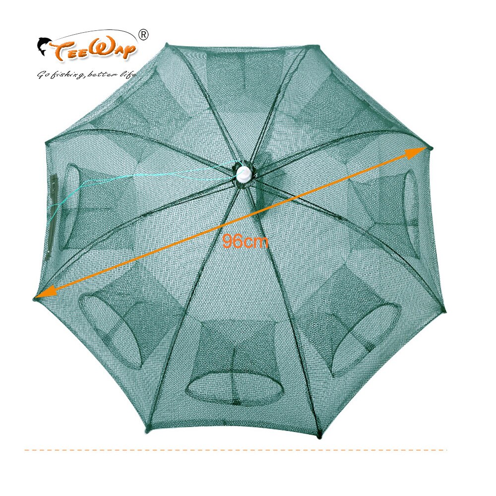8 Enter Fishing Net Nylon Foldable Catch Fish Trap For Fishes Shrimp Minnows Crab Cast Mesh Fishing Net