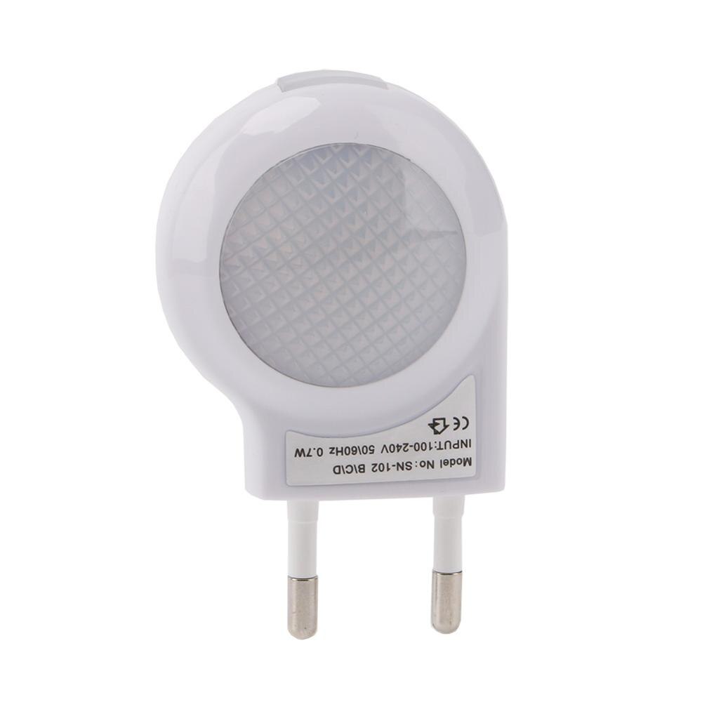 LED escargot veilleuse AC 100-240V lampe intégré Auto capteur de lumière contrôle ABS applique murale pour la maison bébé enfants chambre EU/US Plug: White / US