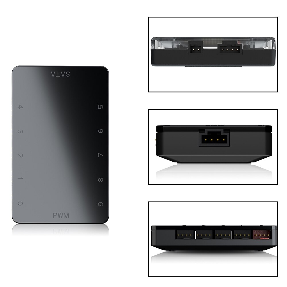 Cooler Master 1 to 10 4PIN SATA PWM CPU Cooler Case Cooling Fan Cable Hub Splitter Adapter Magnet adsorption