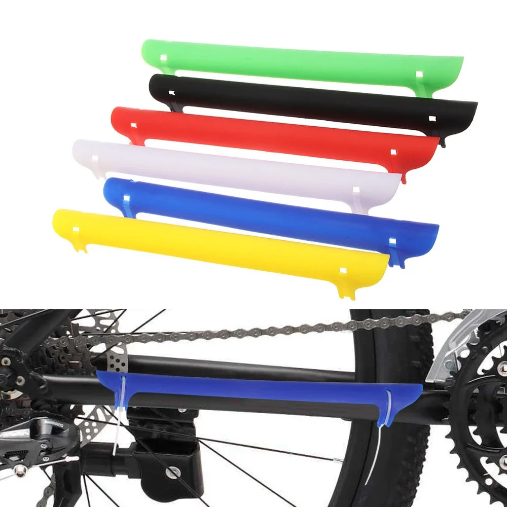 1 Stuk Plastic Fietsketting Bescherming Fietsframe Beschermer Achterste Vorkbeschermer Pad Mtb Racefiets Onderdelen Accessoires