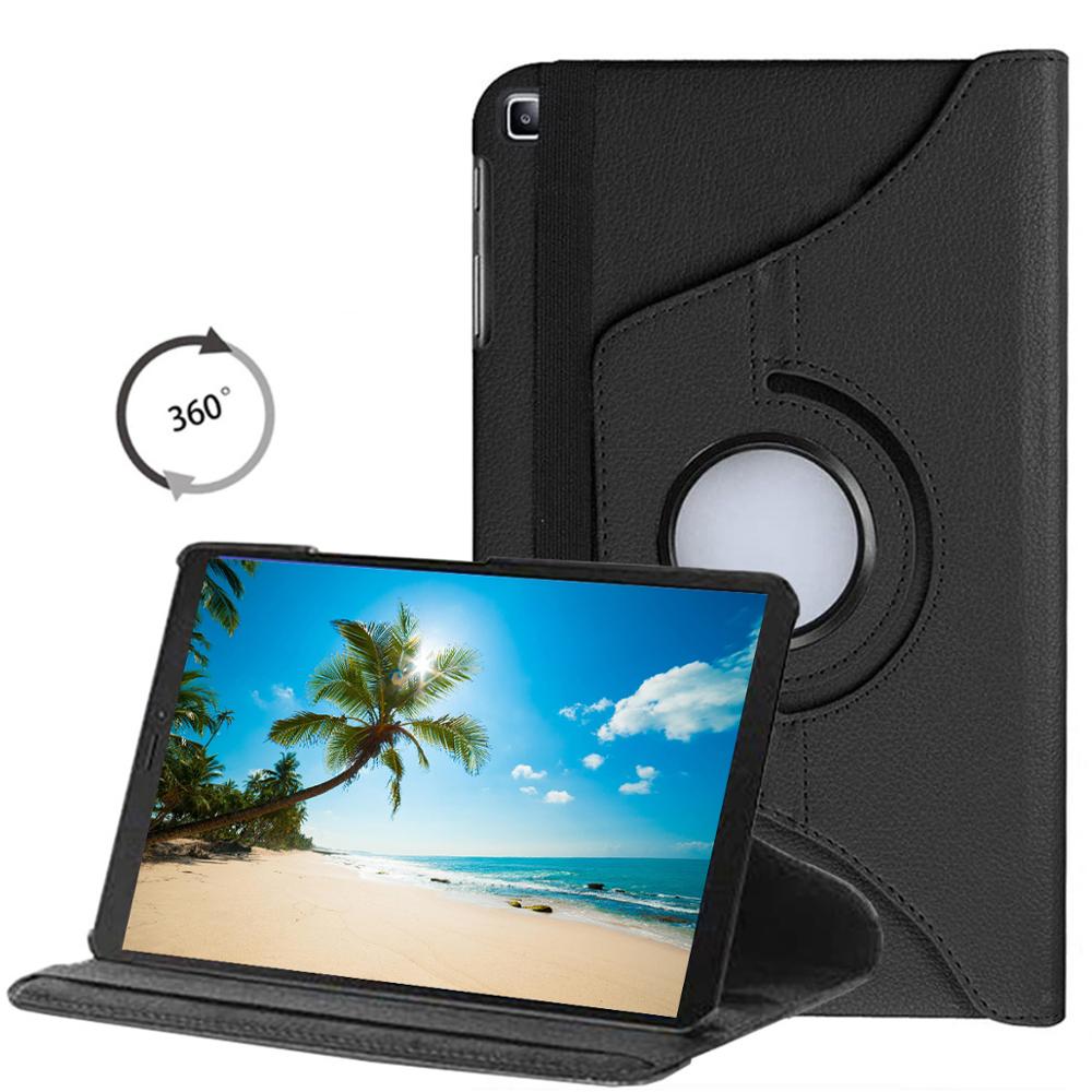 Til samsung galaxy tab  a7 etui , 360 graders roterende stativ tablet cover til samsung galaxy tab  a7 10.4 "sm -t500 t505: Sort