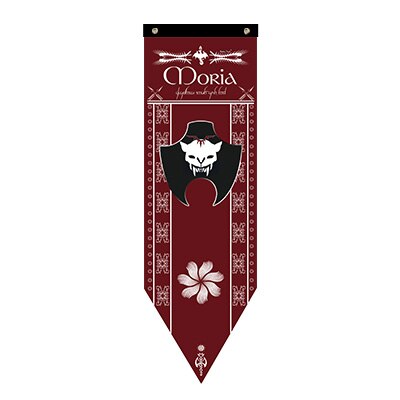 Wohnkultur Sauron dunkel Herr Turm LORs Prequel Fahnen Arnor Rohan Arthedain Durin Saruman Orks Flagge Banner Dekoration Volant: MoriaAzog / 46 x 150cm