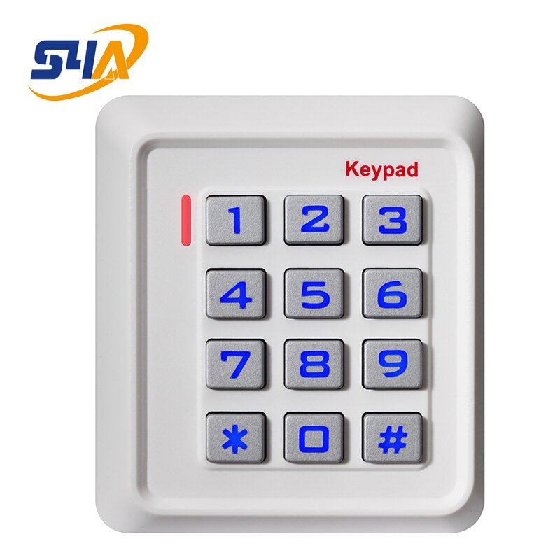 K30 rfid adgangskontroltastatur 125 khz em-kortportåbner tastatur stand alone access controller  dc12v support 2000 brugere