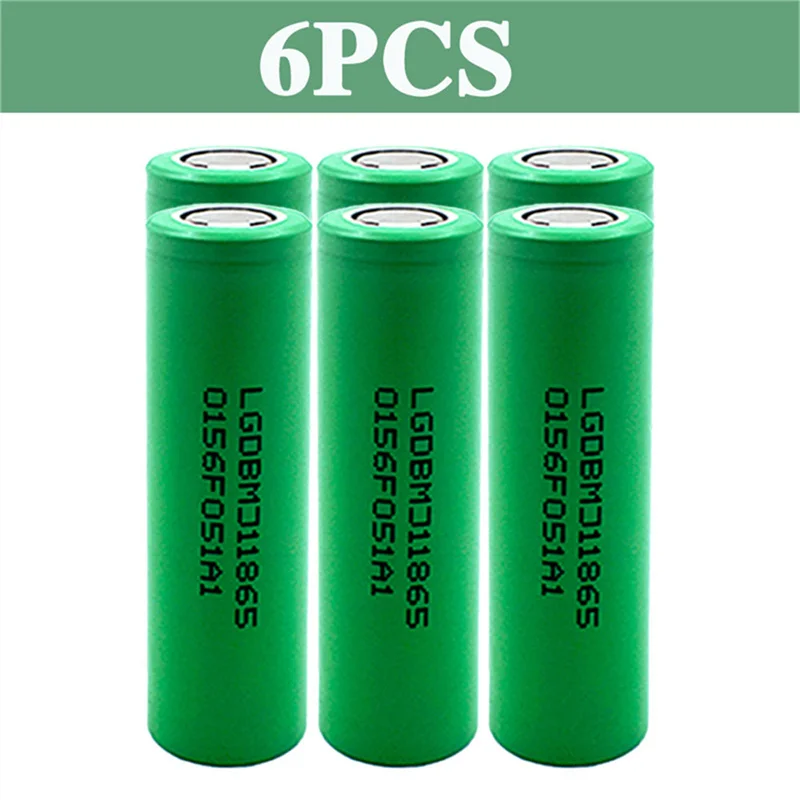 18650 lithium battery 3500mAh 3.7v 25A INR18650 MJ1 high power power tool battery 18650 rechargeable battery+Charger: Dark Grey
