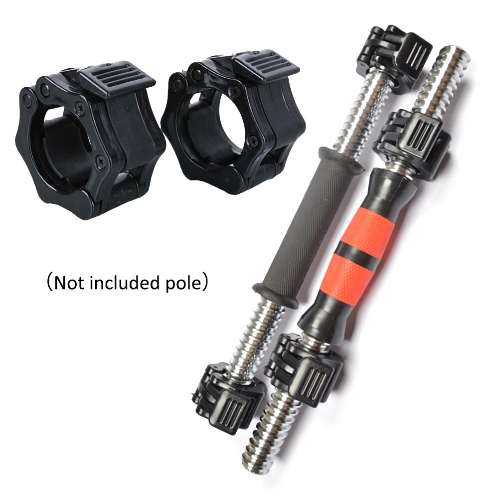 Mancuernas de levantamiento de pesas para hombre, 1 par de mancuernas de 25mm, abrazaderas, bloqueo, Fitness, musculación, estándar, para gimnasio, hebilla de mandíbula