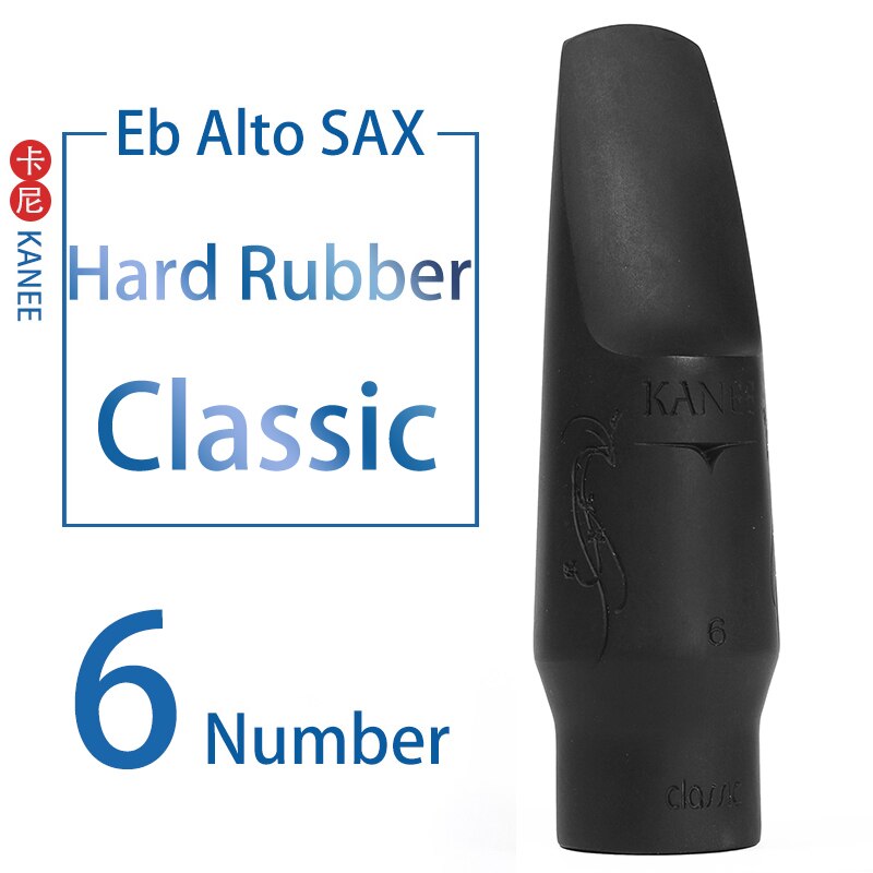 KANEE Hard Rubber mouthpiece Eb Alto Bb Tenor Bb soprano Saxophone mouthpiece Pop/Jazz: Alto CL 6