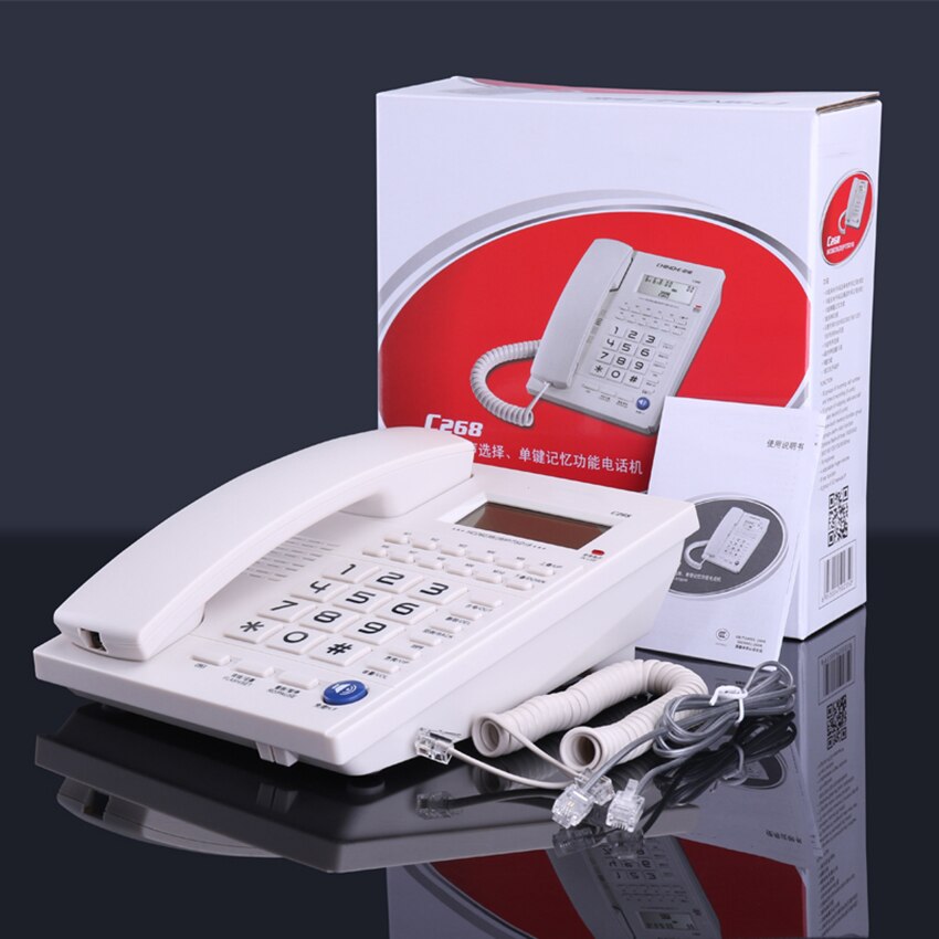 Corded Phone with Caller ID, 10 Fast Dialing, 3 Alarm Setting, 5 Levels of LCD Brightness, Home Standard Telephone Landline