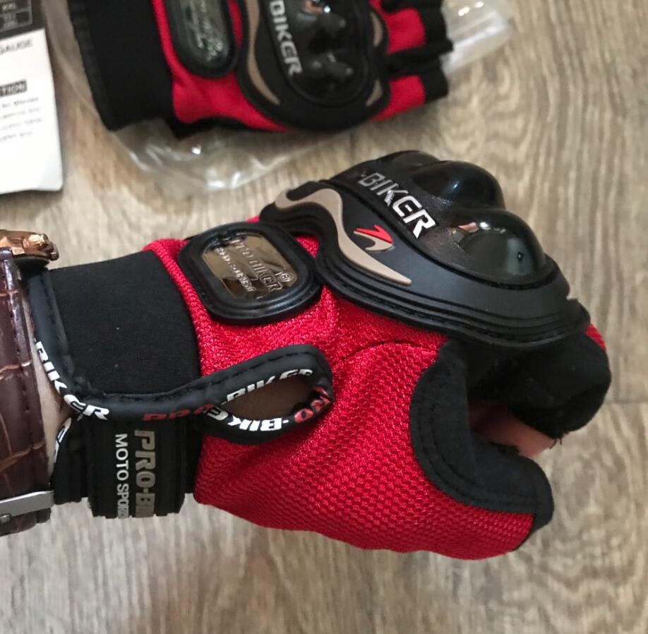 Motorrad sommer spezielle halb-Finger handschuhe ACEKITS Einkaufen Nein. 9