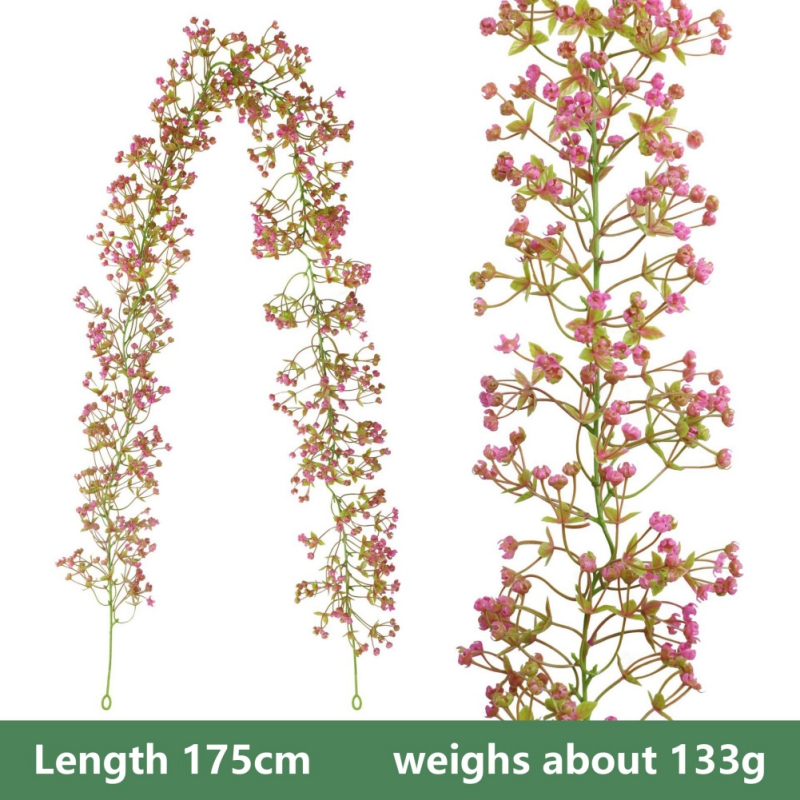 1.8m piante artificiali viti matrimonio piante decorativo disposizione della parete casa bagno decorazione accessori fiori artificiali: Bianco latte