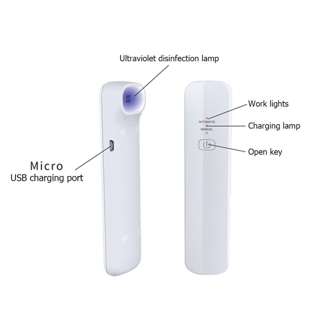 Tube UVC Light Sterilizing Lights UV Disinfection Lamp Household Ultraviolet UVC Germicidal Light Sterilizing Lamp