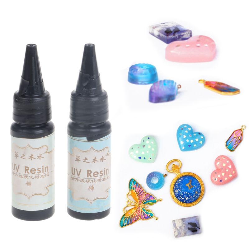 25g żywica UV przezroczysta utwardzana ultrafioletem biżuteria z żywicy epoksydowej zrobienie twardy