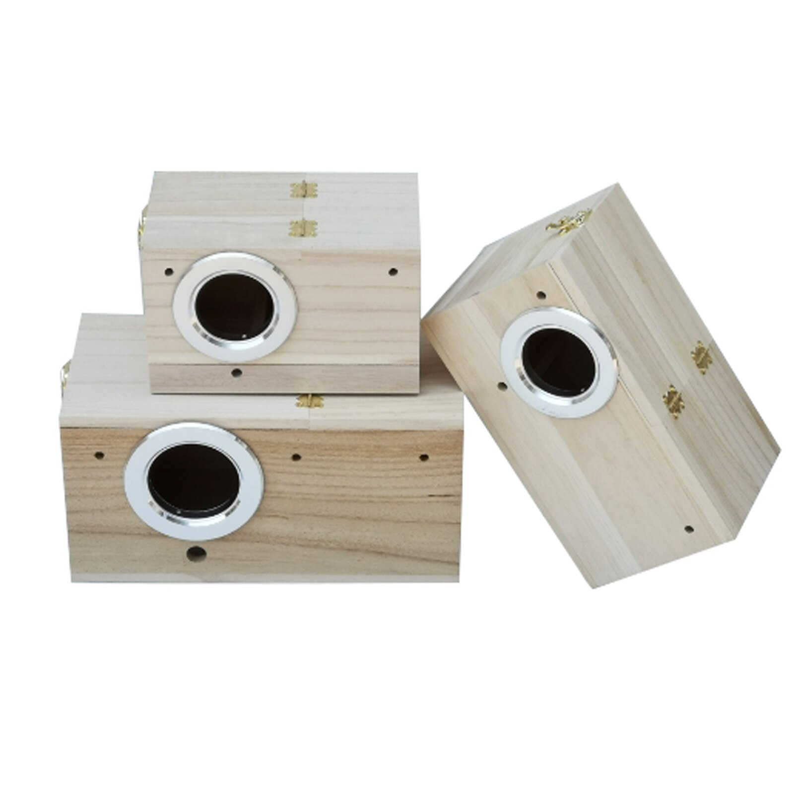Holz Vogel Haus Nest VöGel Zucht Kasten Vogel Papagei Zucht Dekorative Käfige Haustier Zubehör Hause Balkon Dekoration