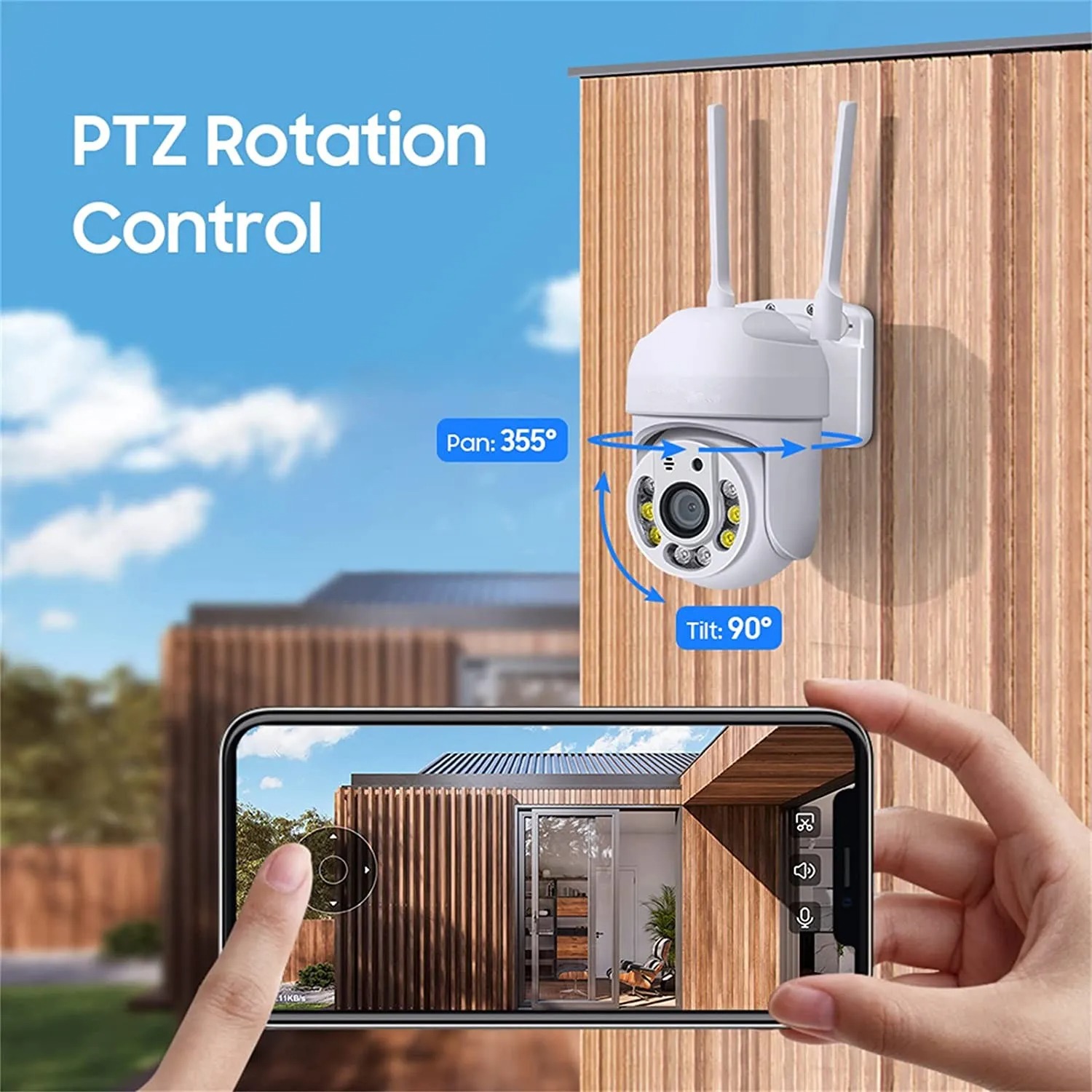 8MP WIFI-bewakingscamera Draadloze IP-camera's voor buiten Auto Tracking Kleur Nachtzicht 8X digitale zoom CCTV-beveiligingsmonitor
