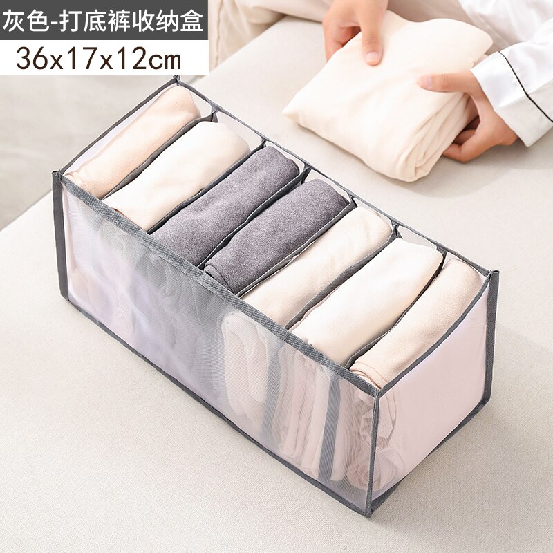 Bra Storage Drawers Panties Socks Ties Drawer Divider Closet Cabinet Wardrobe Organizer Home Foldable Clothes Organizer: Gray  leggings