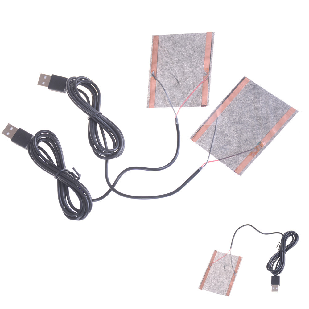2pc 5V Carbon Heizung Pad USB Heizung Film Elektrische Infrarot Fieber Wärme Matte Winter Warm Arm Taille wärme Handschuh 10cm * 8cm