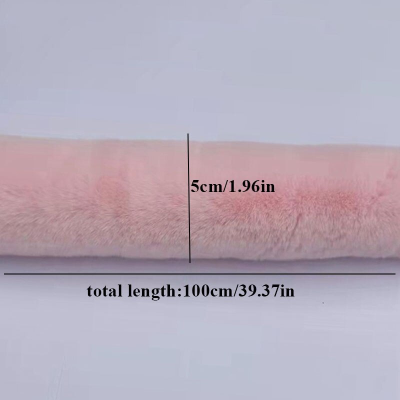 1M Verdikte Kunstmatige Konijnenbont Trim Kleding Accessoire Faux Fur Strips Voor Trui Jas Hood Hat Diy Pluizige Kledingstuk materialen