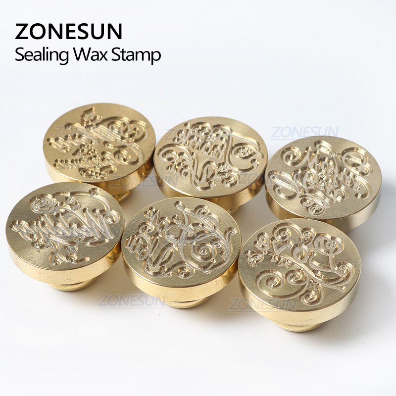 ZONESUN, sello de frase de bendición, sello con mango de madera para , embalaje, sobres de cartas, paquetes, invitaciones de boda
