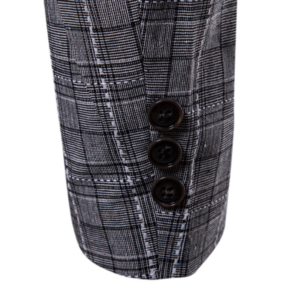Mens Checkered Suit Custom Made Men Suit Jackets Tailored Casual Men Suits Blazer Loose Male Suits Casual Blazers Men