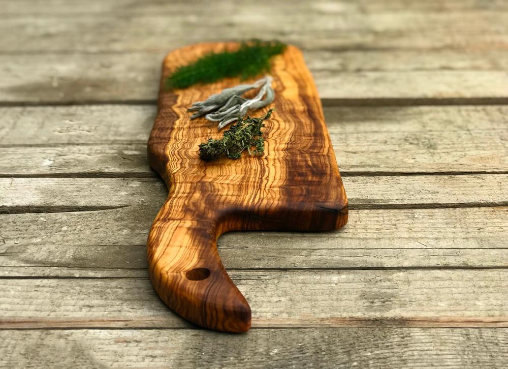 Olive Wood Chopping Board, Wooden Block, Hardwood, Cheese