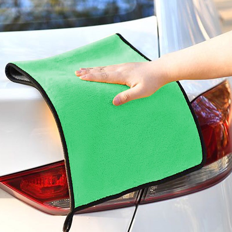AP01 30*60CM 3/5/10 Pcs Microfiber Towel For Car Wash Car Care Cloth Details Green Towel For Car Wash