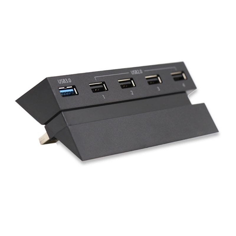 Hub extensão de 5 portas usb 3.0 2.0, adaptador de alta velocidade para sony playstation 4 ps4 dropship