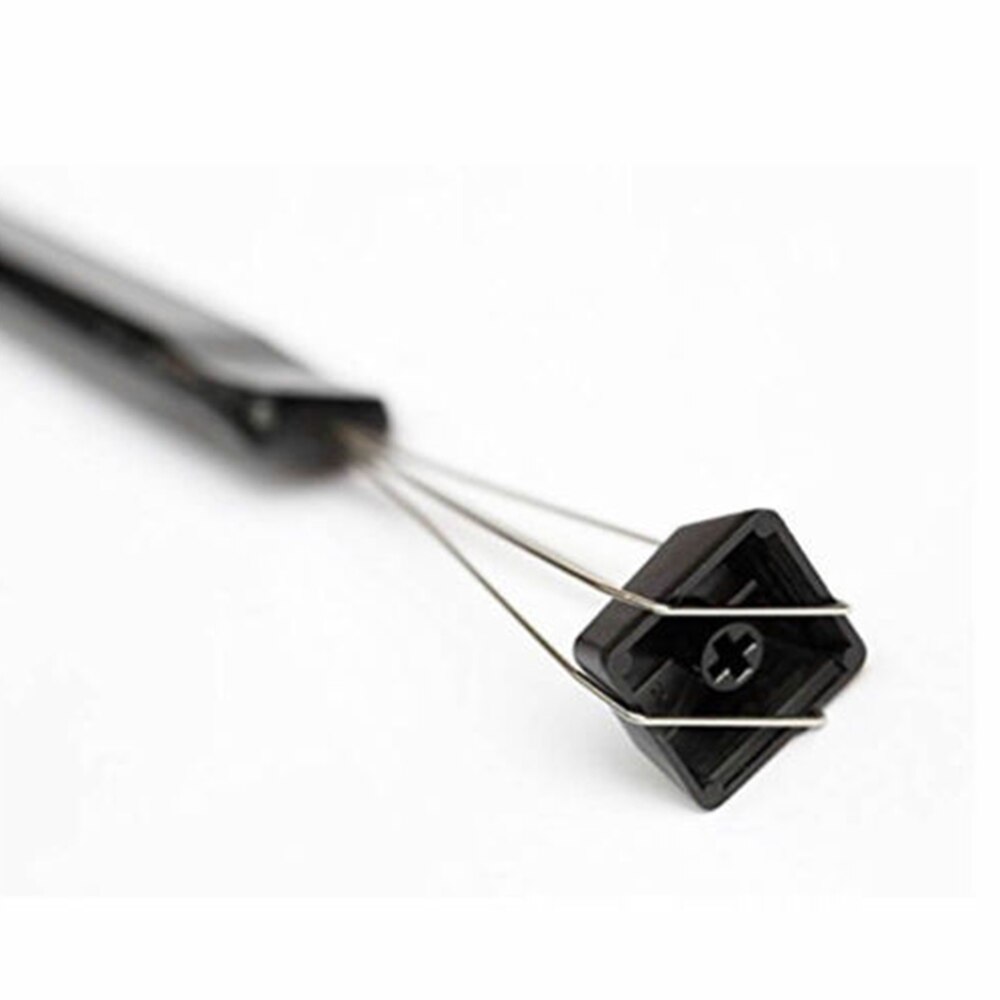 Keyboard Key Cap Puller Stainless Steel Keyboard Removal Tool Remover with Handle For Mechanical Keyboard Black