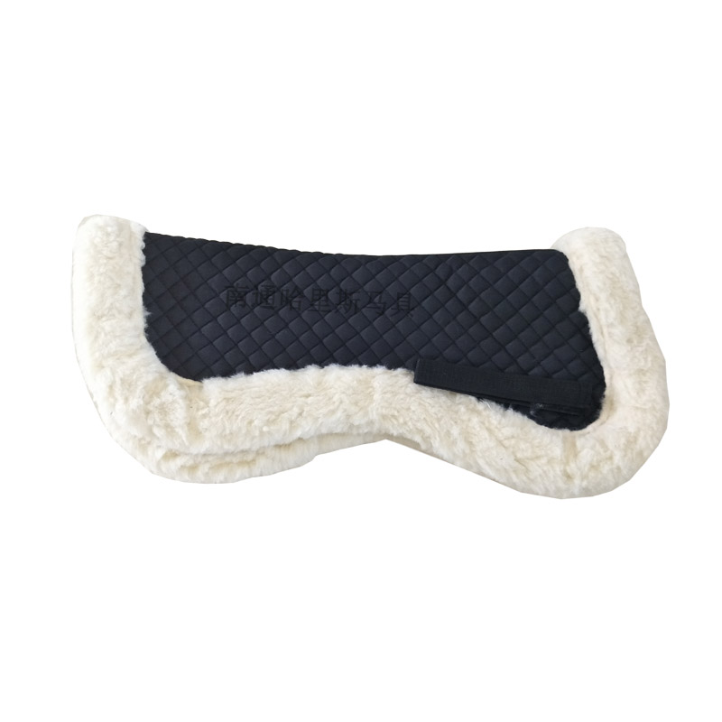 De Zadel Kussen Is Wit En Schokbestendig Zadeldek Zweet Haar Verdikking Lade Wit Zadel Paard Harnas: black balance pad