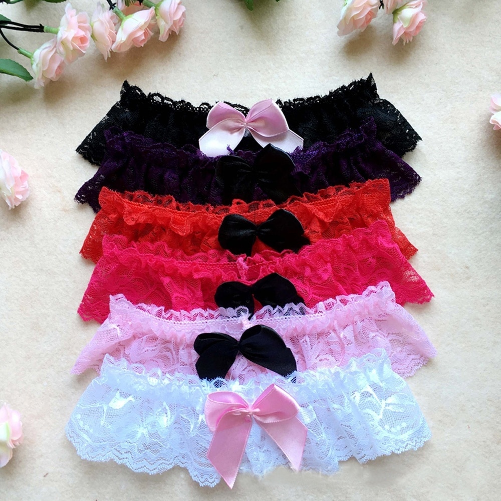 1Pcs Women Sexy Lace Floral Bow Bowknot Garter Floral Elastic Thigh Leg Ring Garter