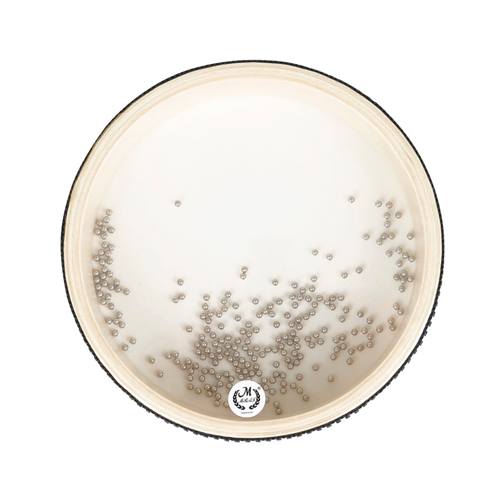 6-inch Transparent Wave Drum Natural Color Ocean Drum Early Educational Percussion Instrument for Children Boys Girls