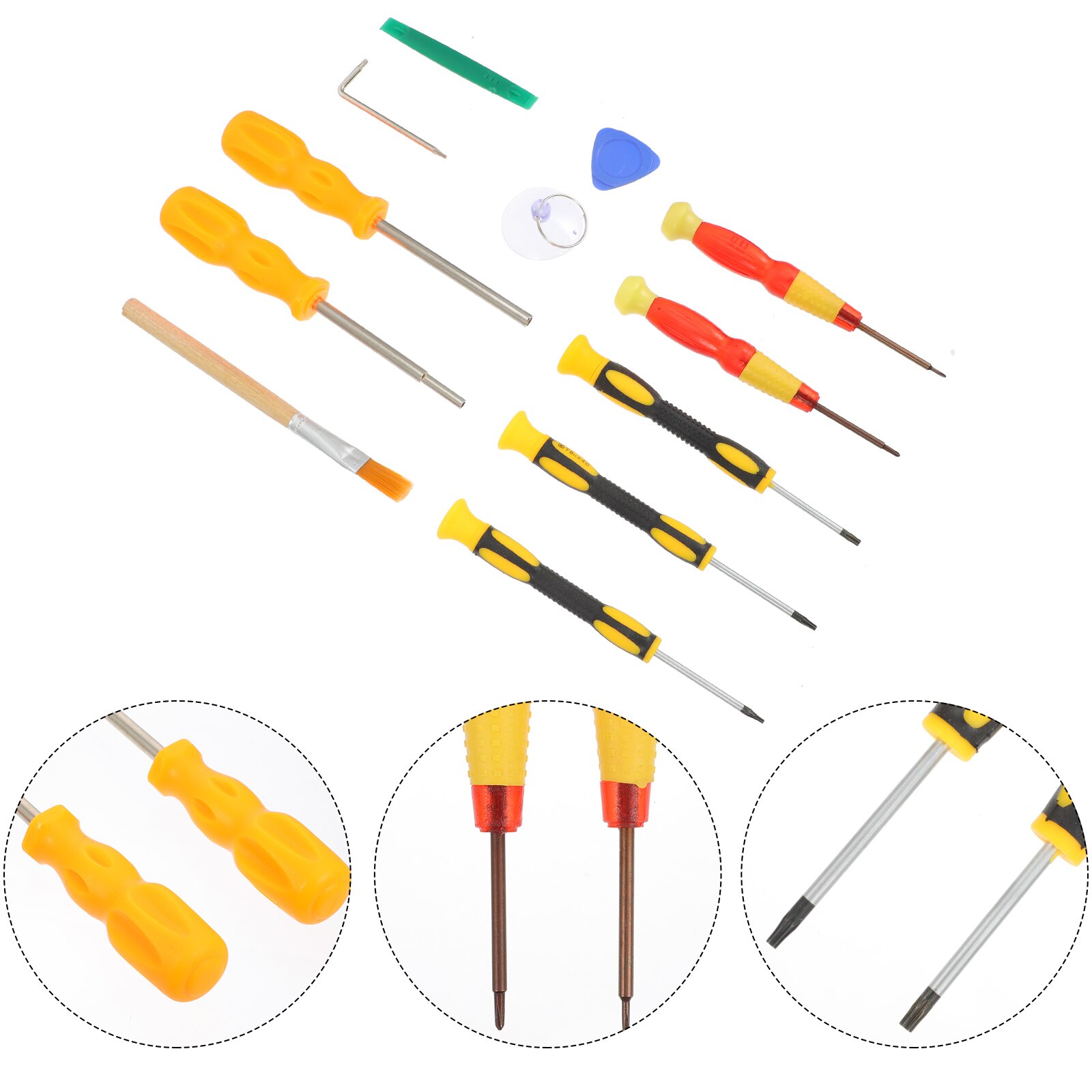 1 set schraubendreher-reparaturwerkzeug für spielkonsolen und gamepads zum öffnen des gehäuses