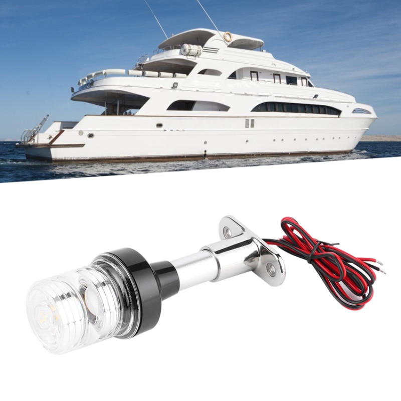 Vandtæt båd led navigationslys til yacht marine navigation ankerlys 12 ~ 24 v sejlsignal lys 360 grader rundt