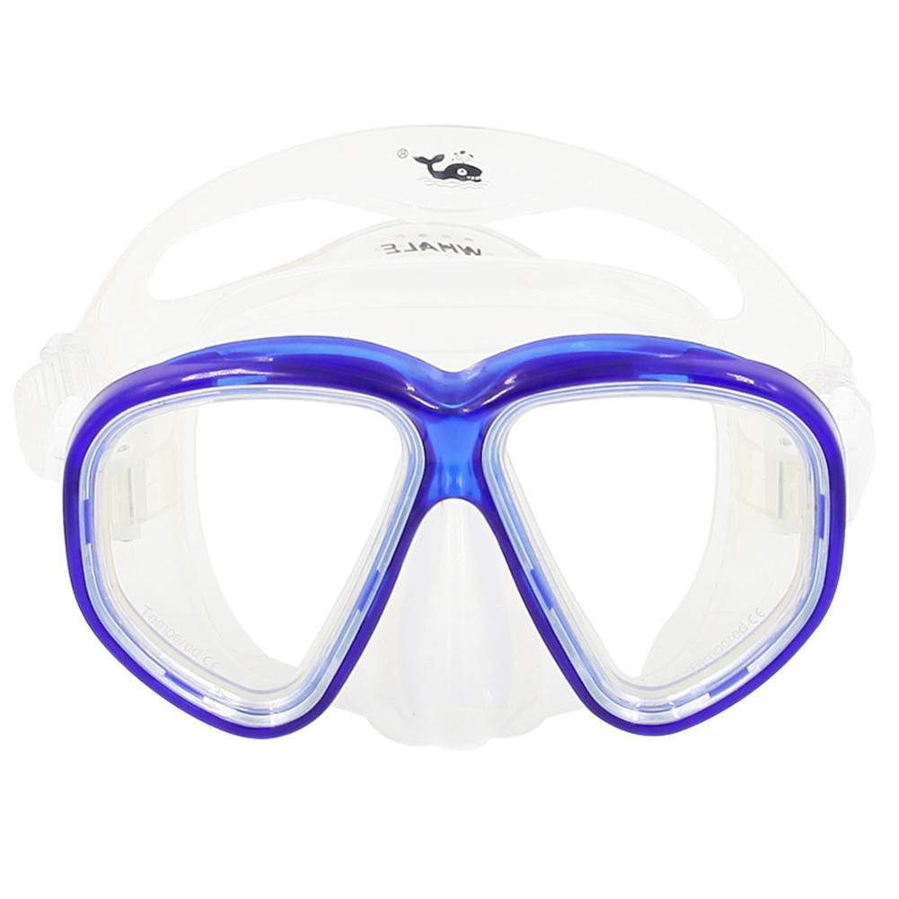 Swimming Diving Goggles Deep Sea Double Sided Goggles Underwater Sports Diving Tool Face Plates MK-500: Dark Blue