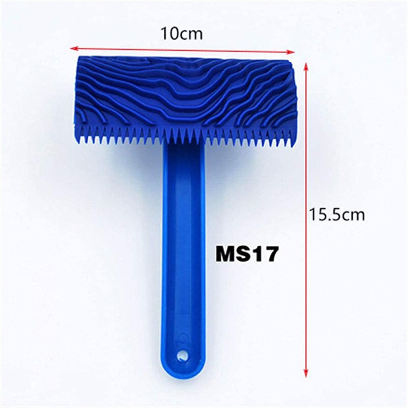 4Pcs Wall Texture Art Painting Tool Set Wood Graining Painting Tool Art Wallpaper Imitation Wood Grain Tool
