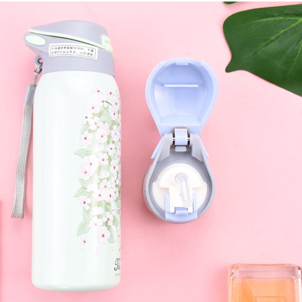 1pc Vacuum Cup Chic Practical Stainless Steel Vacuum Cup Pretty Vacuum Cup Students Vacuum Cup