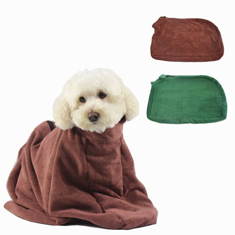 Pet Towel Dog Bathrobe Super Absorbent Pet Drying Towel Microfiber Dog Bath Quick-Drying Cat Bath Small Medium Large Pet Cloak