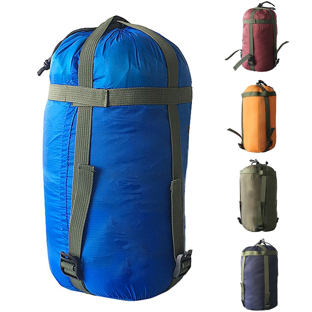 Ting sæk rejse pakke kompression vandreture bære sport camping sovepose udendørs bærbar sengetøj nylon telt