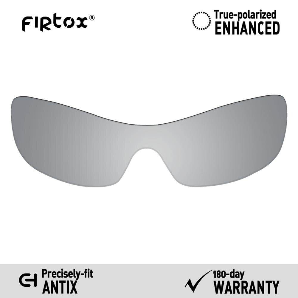 Firtox True UV400 Polarized Lenses Replacement for-Oakley Antix Sunglasses (Compatiable Lens Only) - Multiple Colors: Silver-Polarized