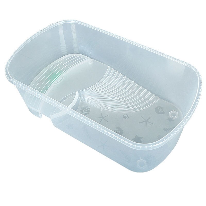 Miniatura para aquário, médio e grande, para secagem e terrário de reprodução transparente para répteis: white / L