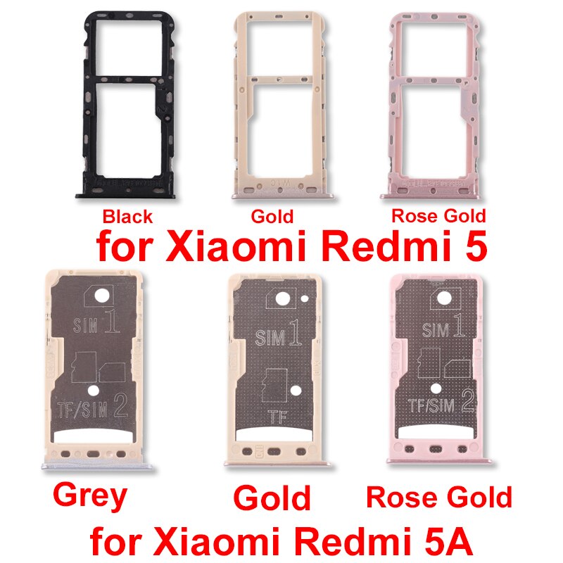SIM Card Tray\Micro SD Card Tray For Xiaomi Redmi 5\Redmi 5A